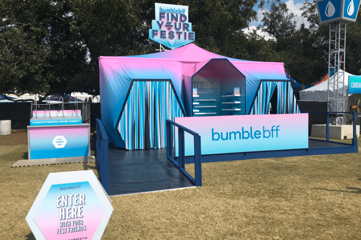 Bumble's "Find your festie" event